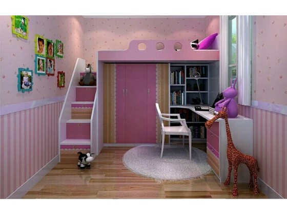 儿童床（粉色系）